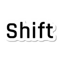 Shift die-cut sticker