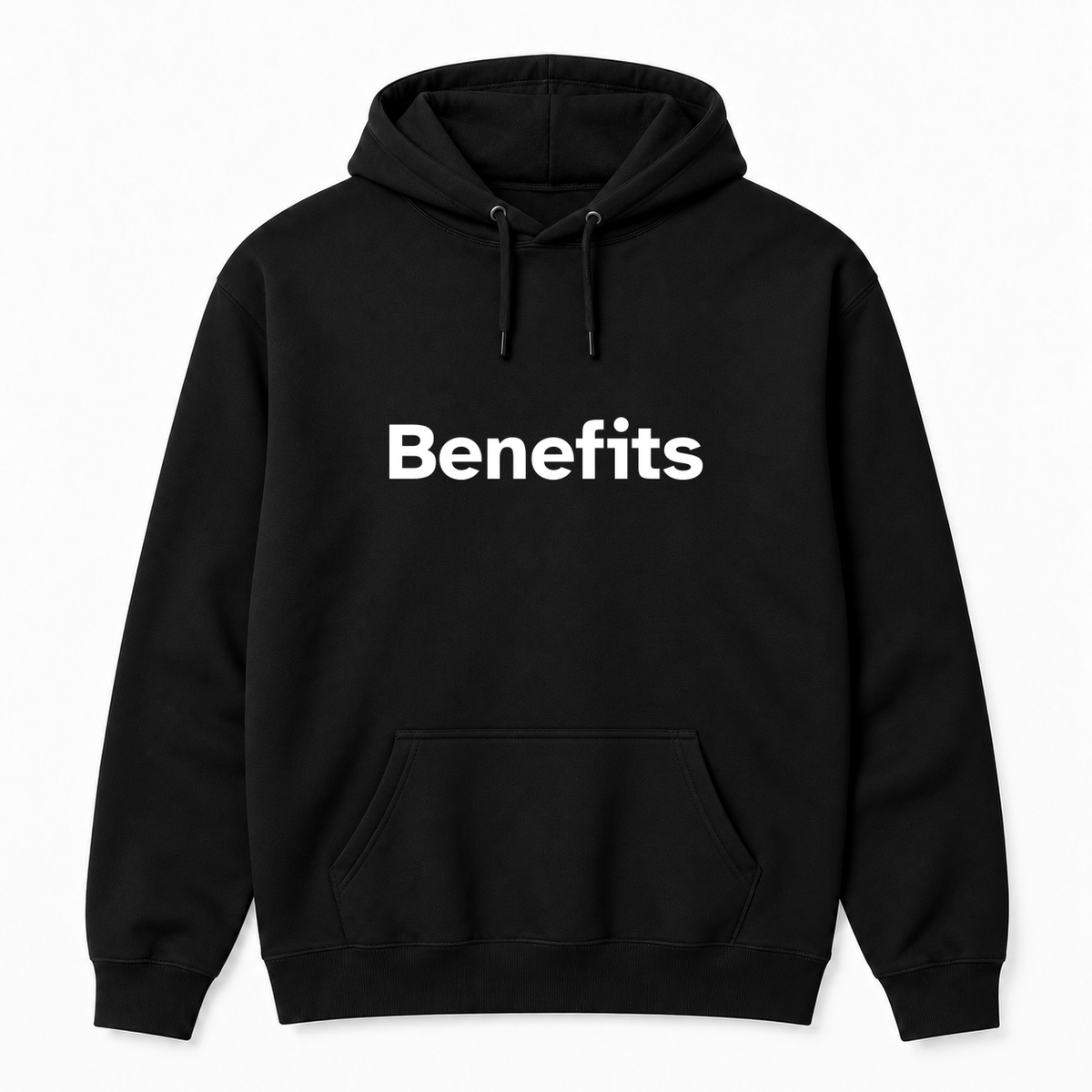 Benefits Hoodie in black