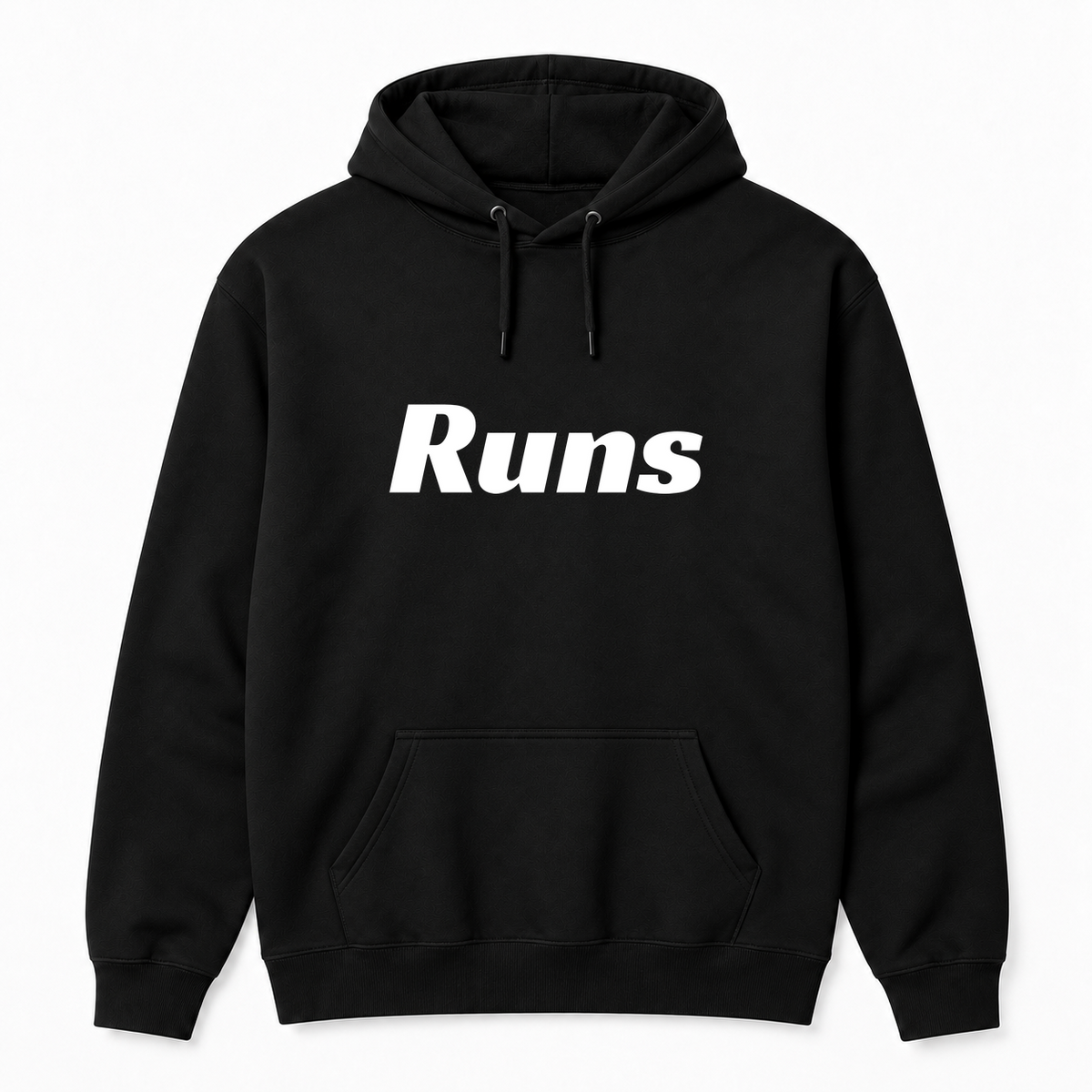 Runs Hoodie in black