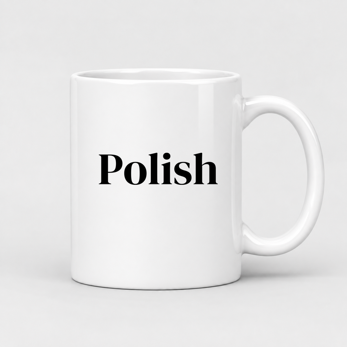Polish Mug in white
