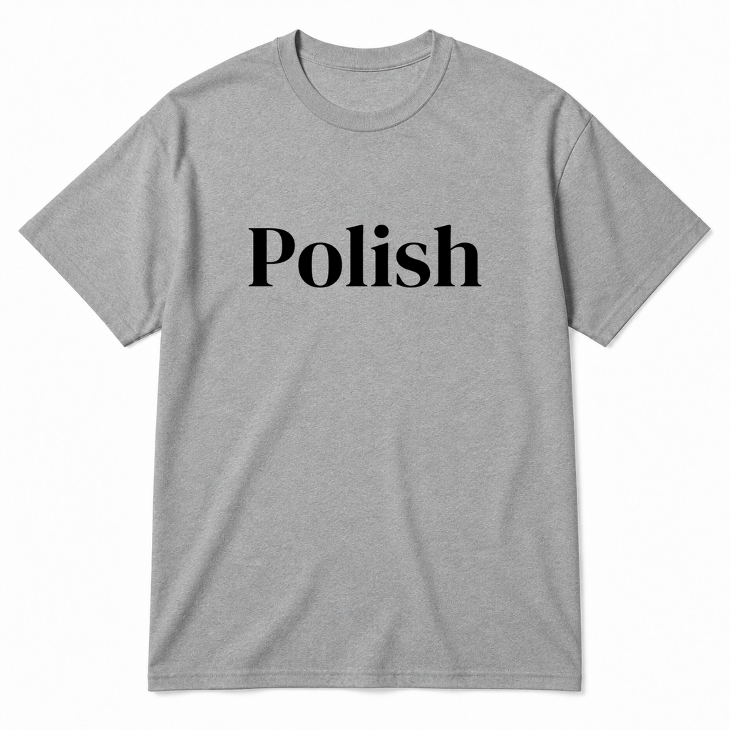 Polish T-Shirt in gray