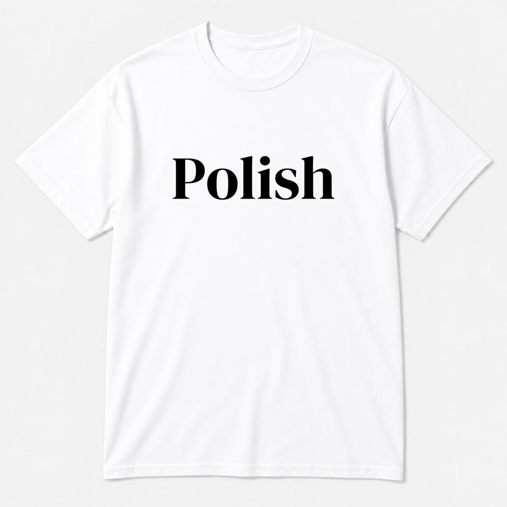 Polish T-Shirt in white
