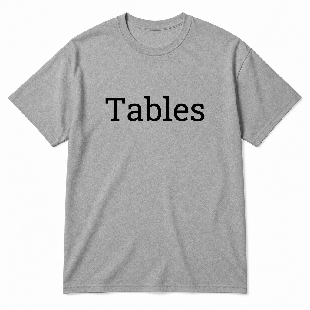 Tables T-Shirt in gray