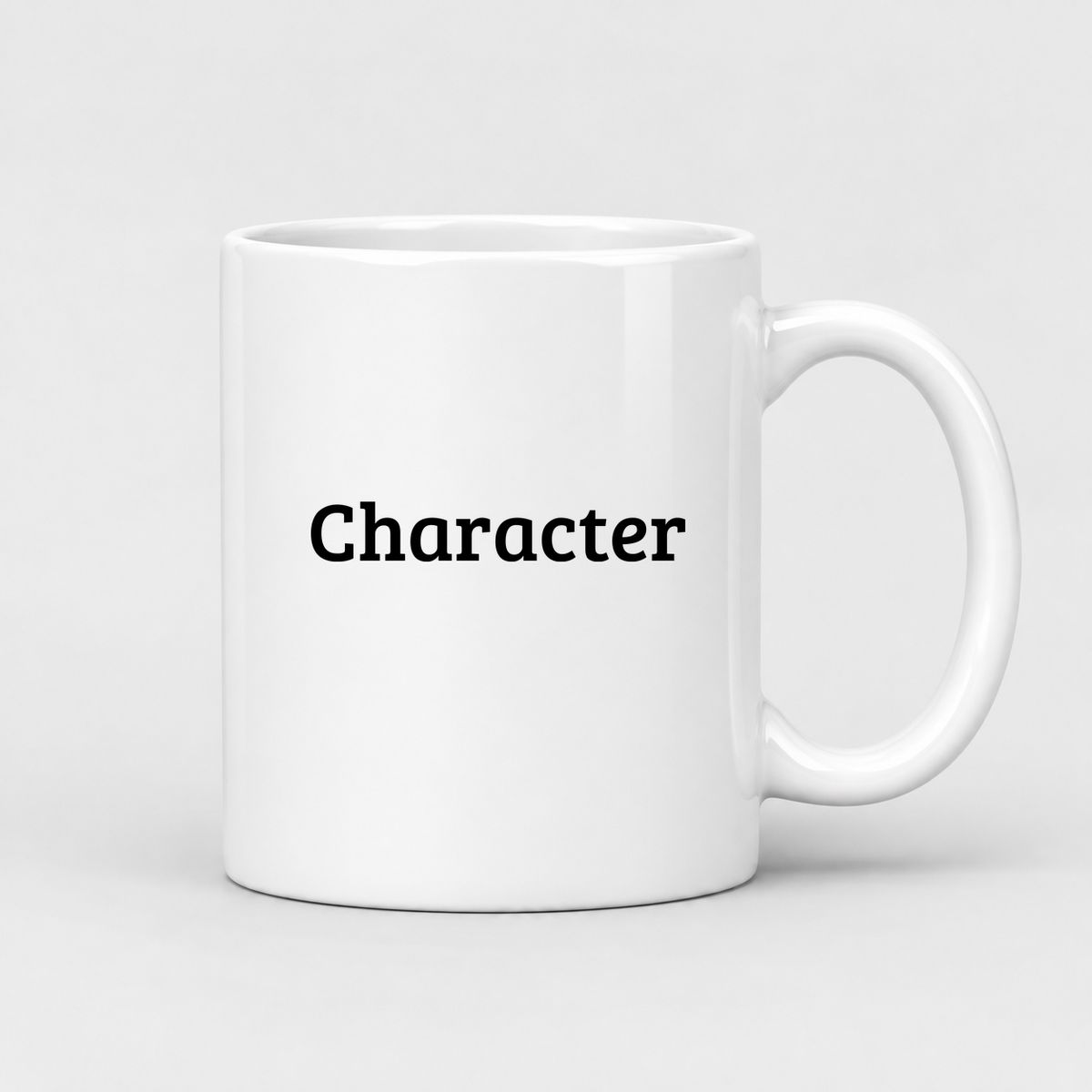 Character Mug in white