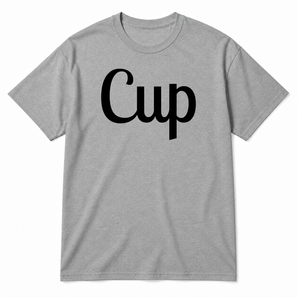 Cup T-Shirt in gray