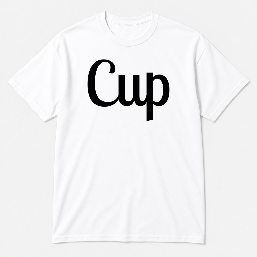 Cup T-Shirt in white