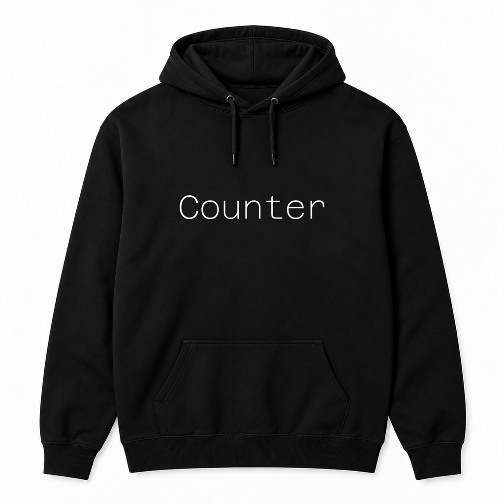 Counter Hoodie in black