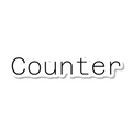 Counter die-cut sticker