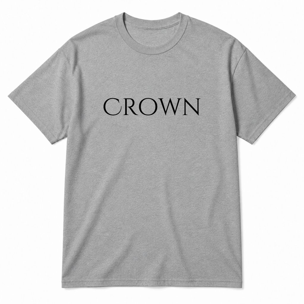 Crown T-Shirt in gray