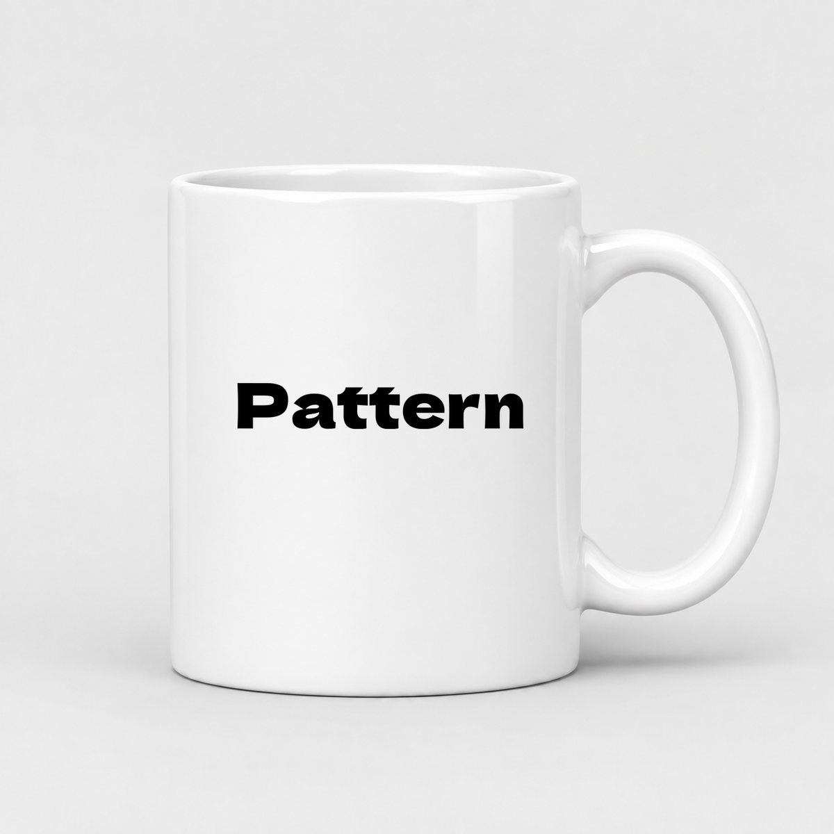 Pattern Mug in white