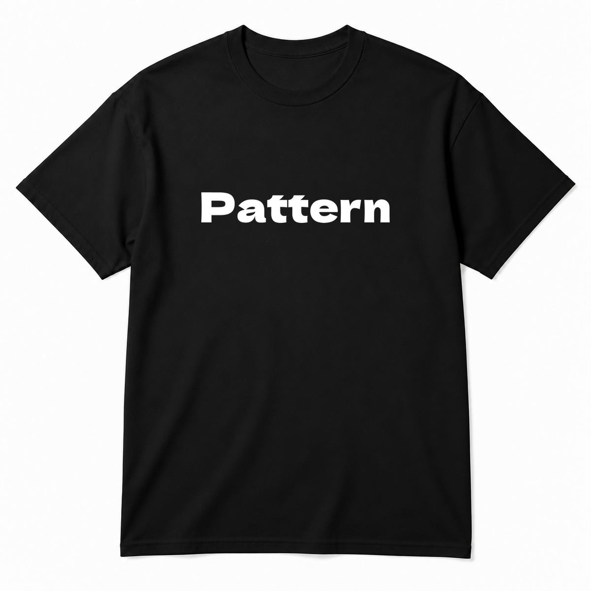 Pattern T-Shirt in black