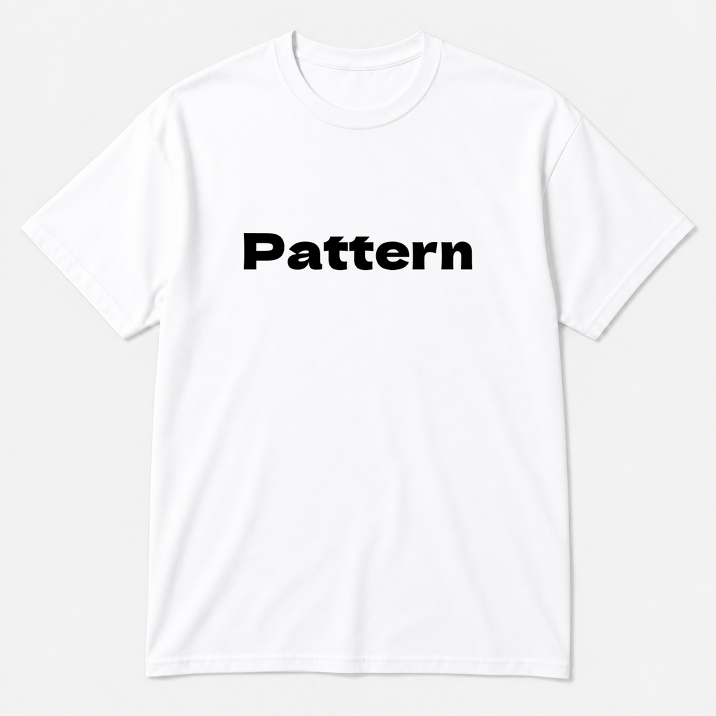 Pattern T-Shirt in white