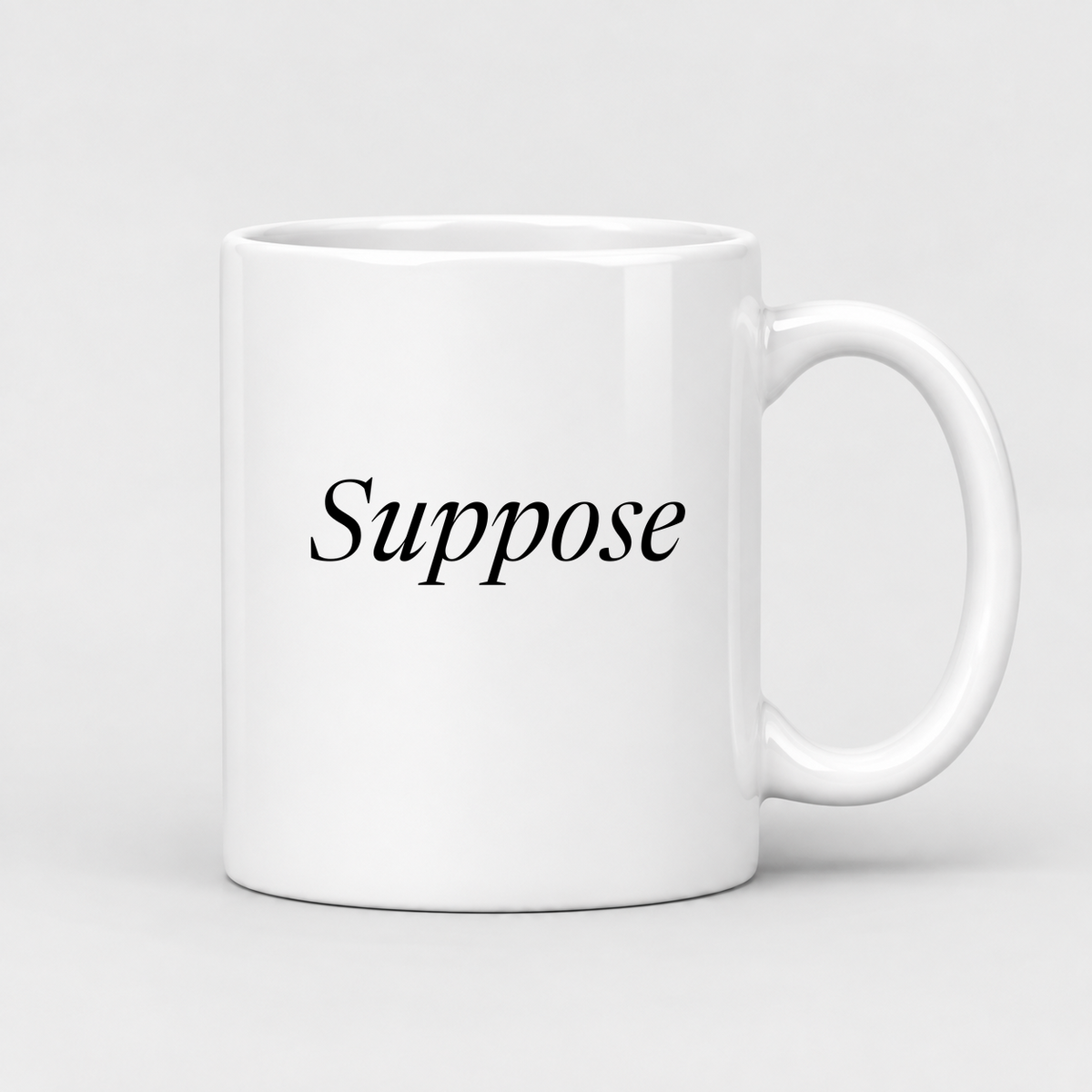 Suppose Mug in white