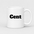 Cent Mug in white
