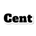 Cent die-cut sticker