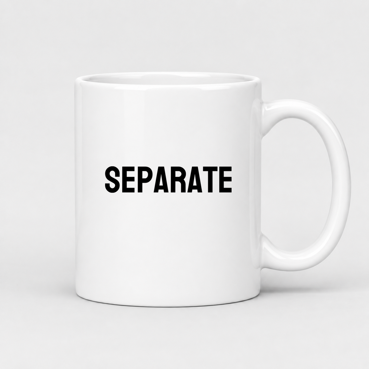 Separate Mug in white