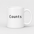 Counts Mug in white