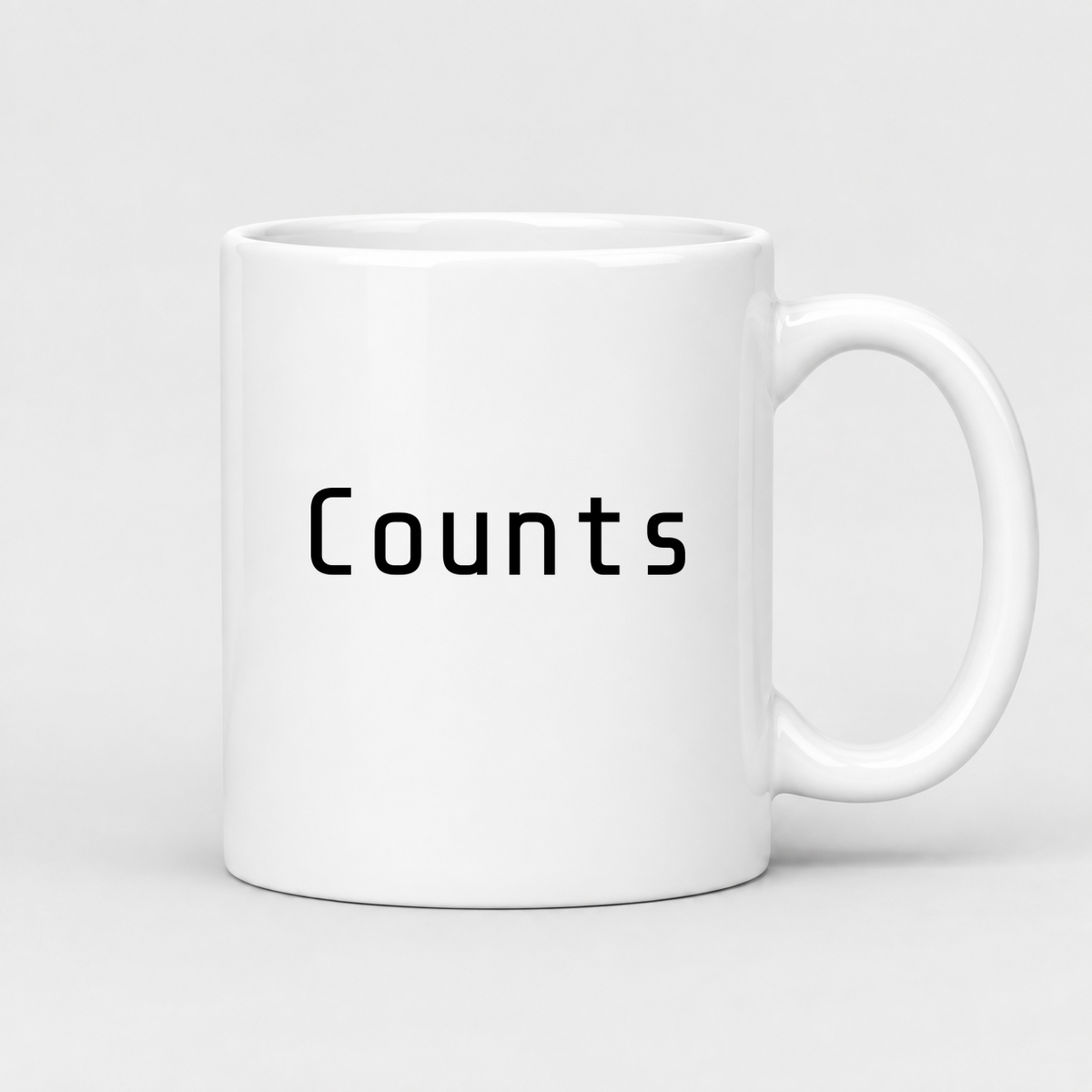 Counts Mug in white