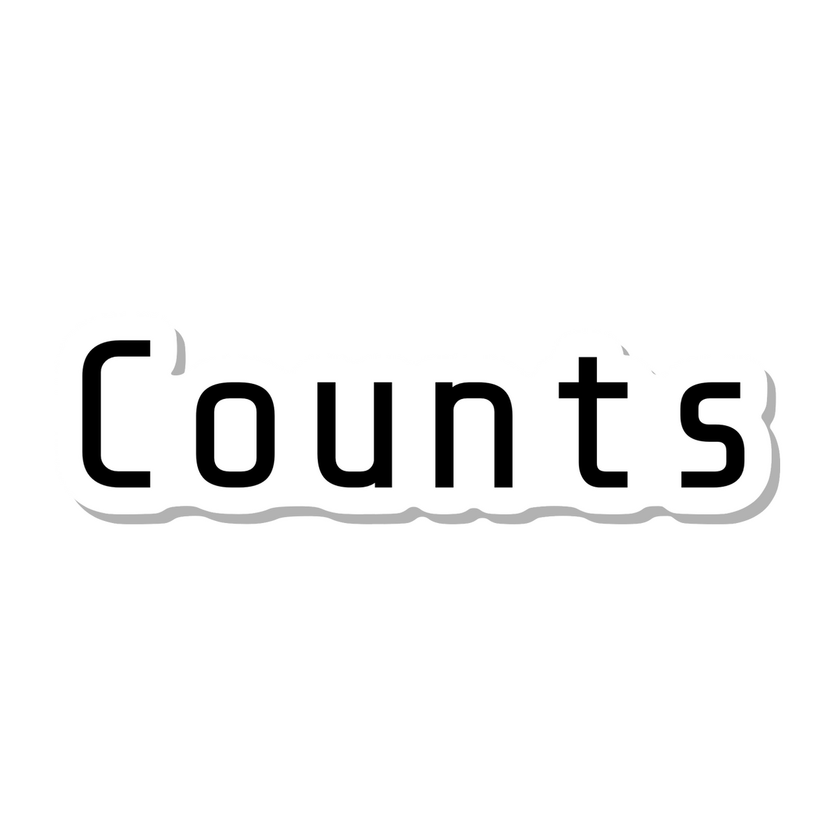 Counts die-cut sticker