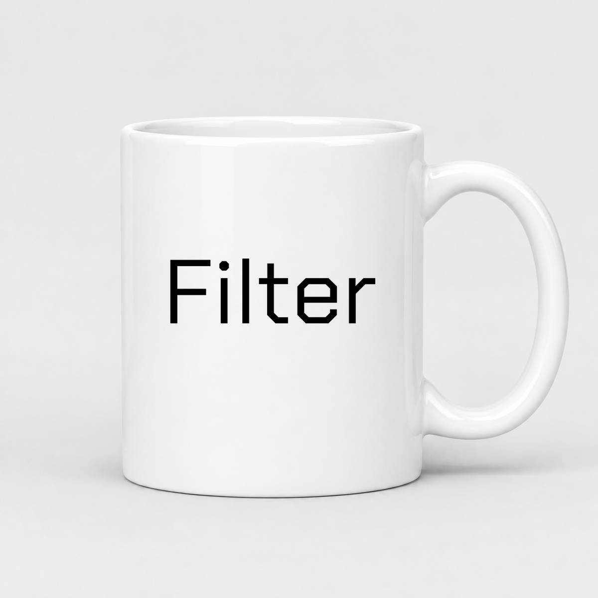 Filter Mug in white