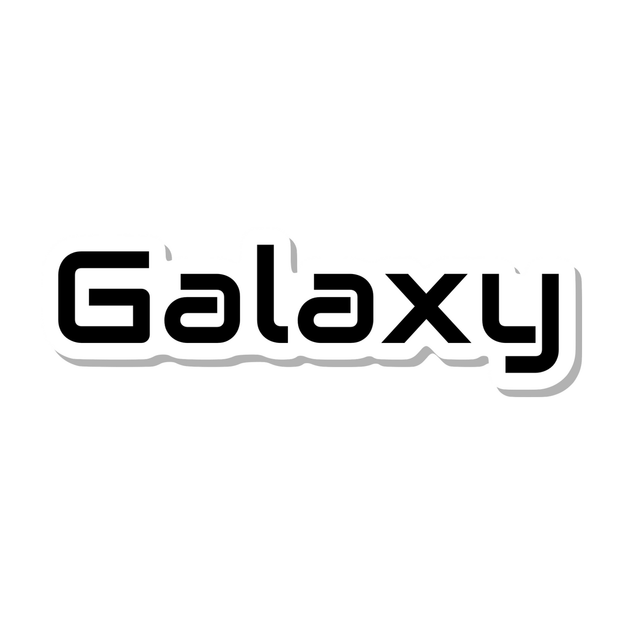 Galaxy die-cut sticker