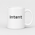 Intent Mug in white