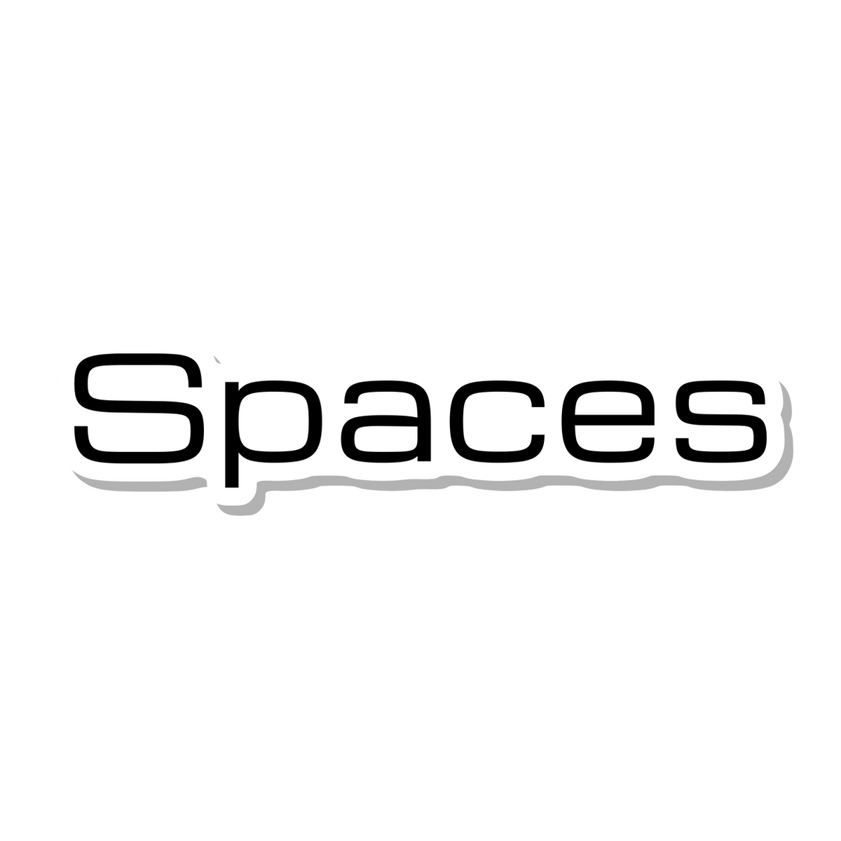 Spaces die-cut sticker