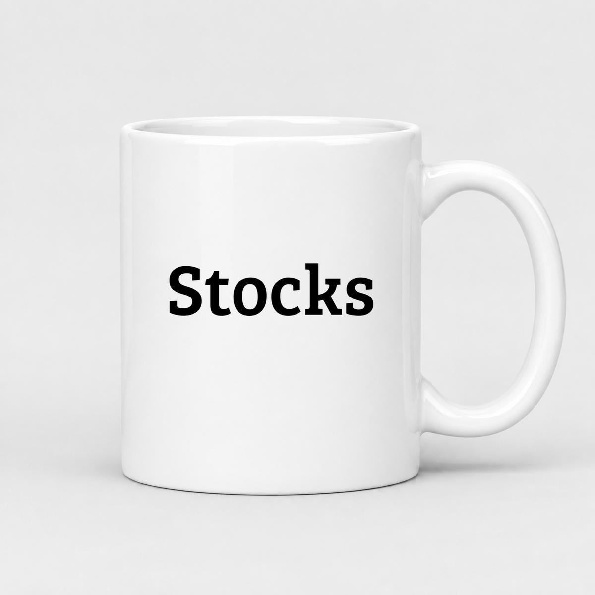 Stocks Mug in white
