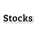 Stocks die-cut sticker