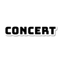 Concert die-cut sticker