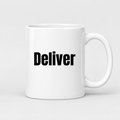 Deliver Mug in white