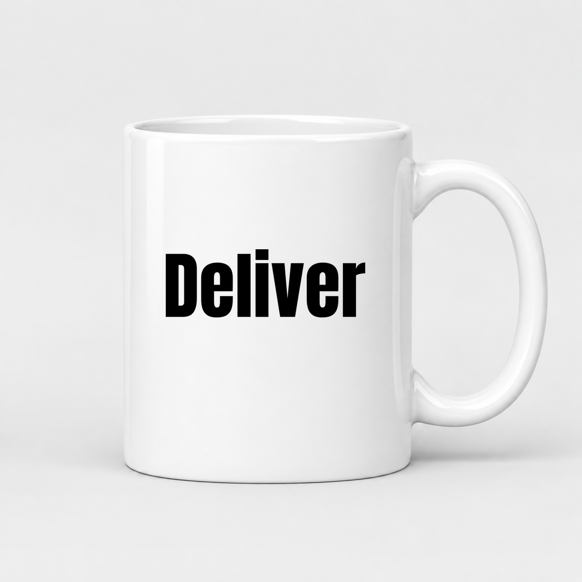 Deliver Mug in white