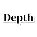 Depth die-cut sticker