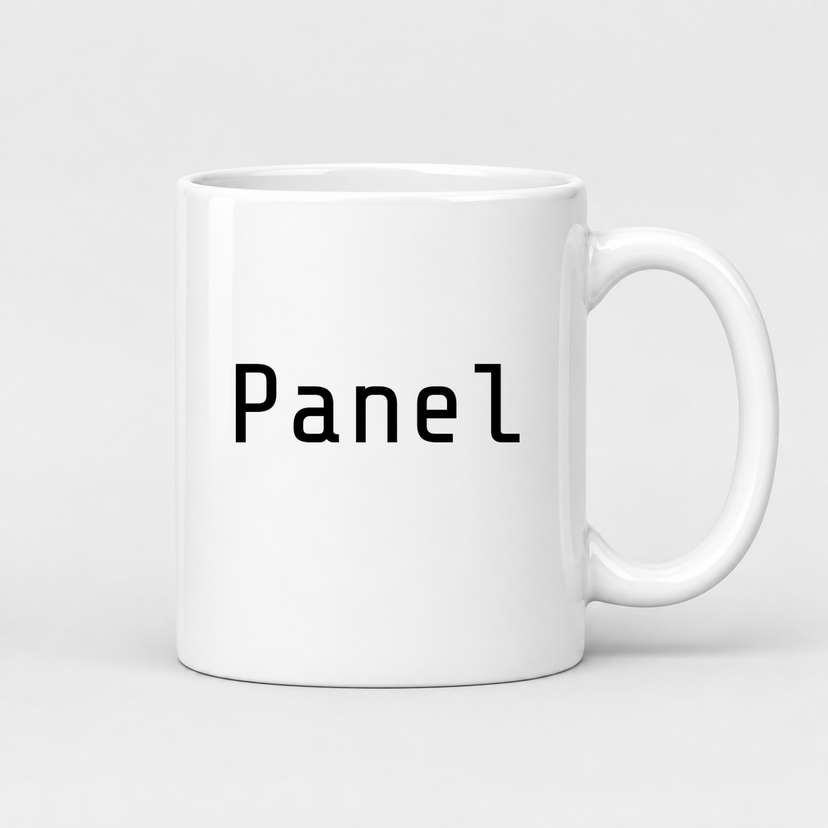Panel Mug in white