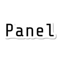 Panel die-cut sticker