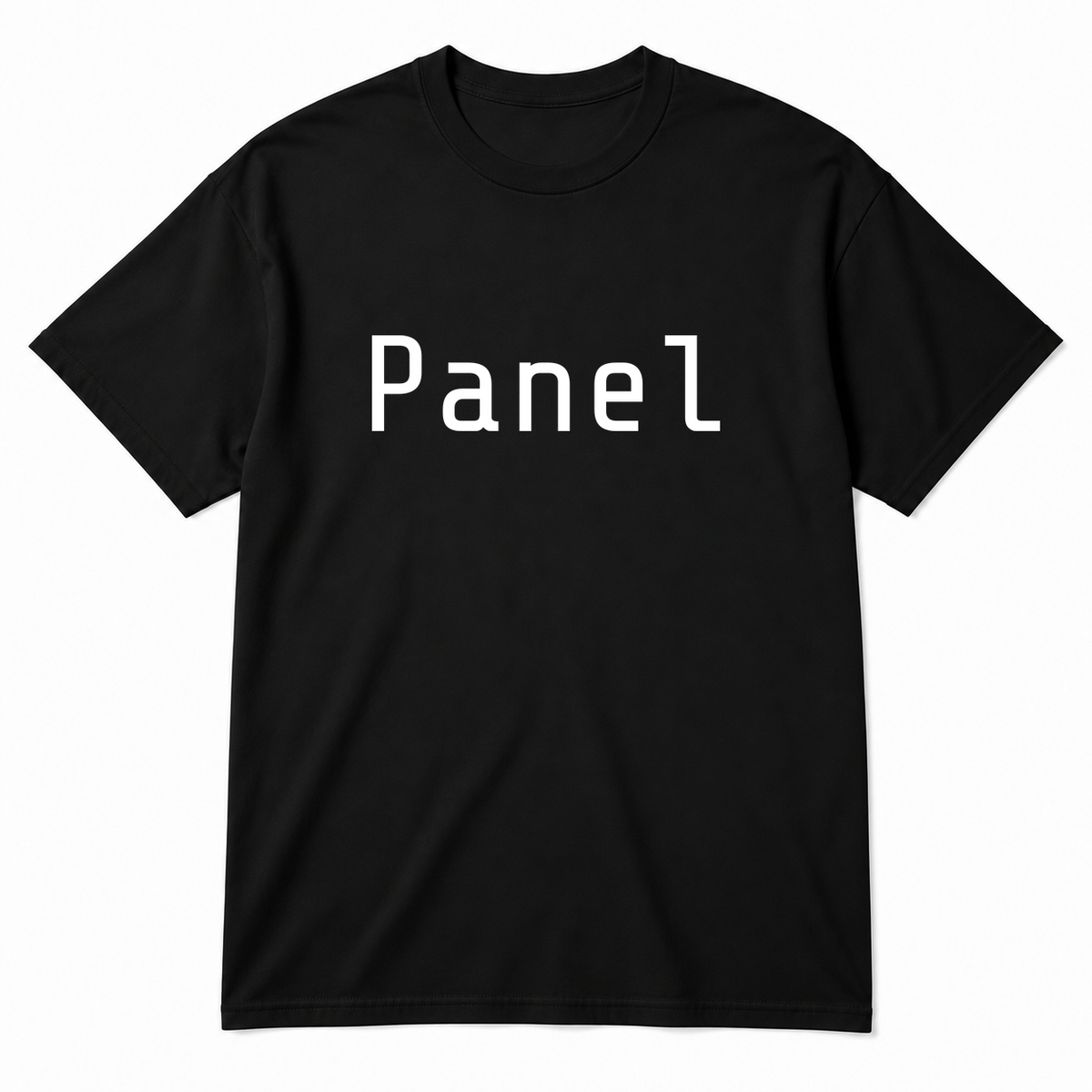 Panel T-Shirt in black