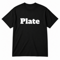 Plate T-Shirt in black