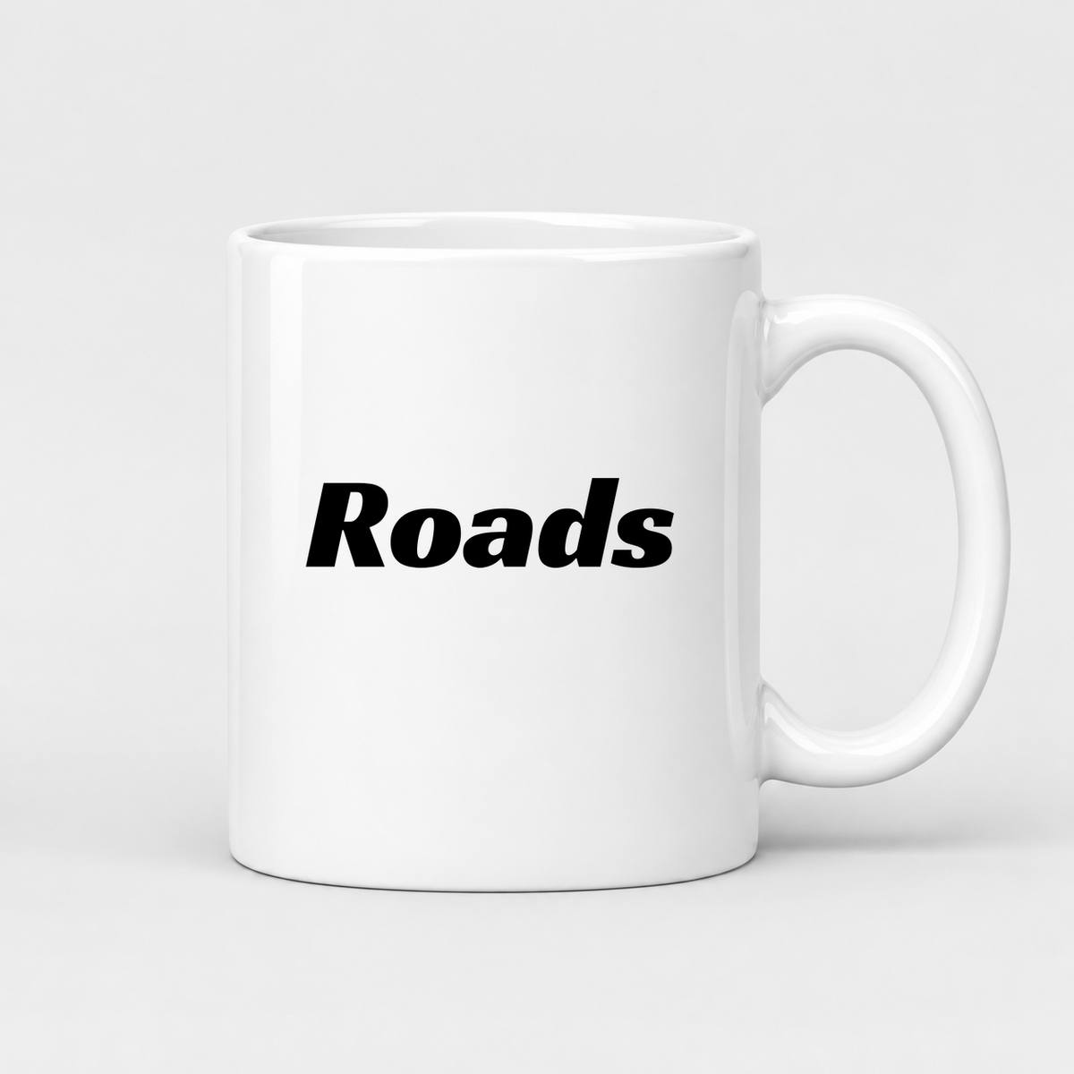 Roads Mug in white