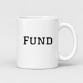 Fund Mug in white