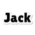 Jack die-cut sticker