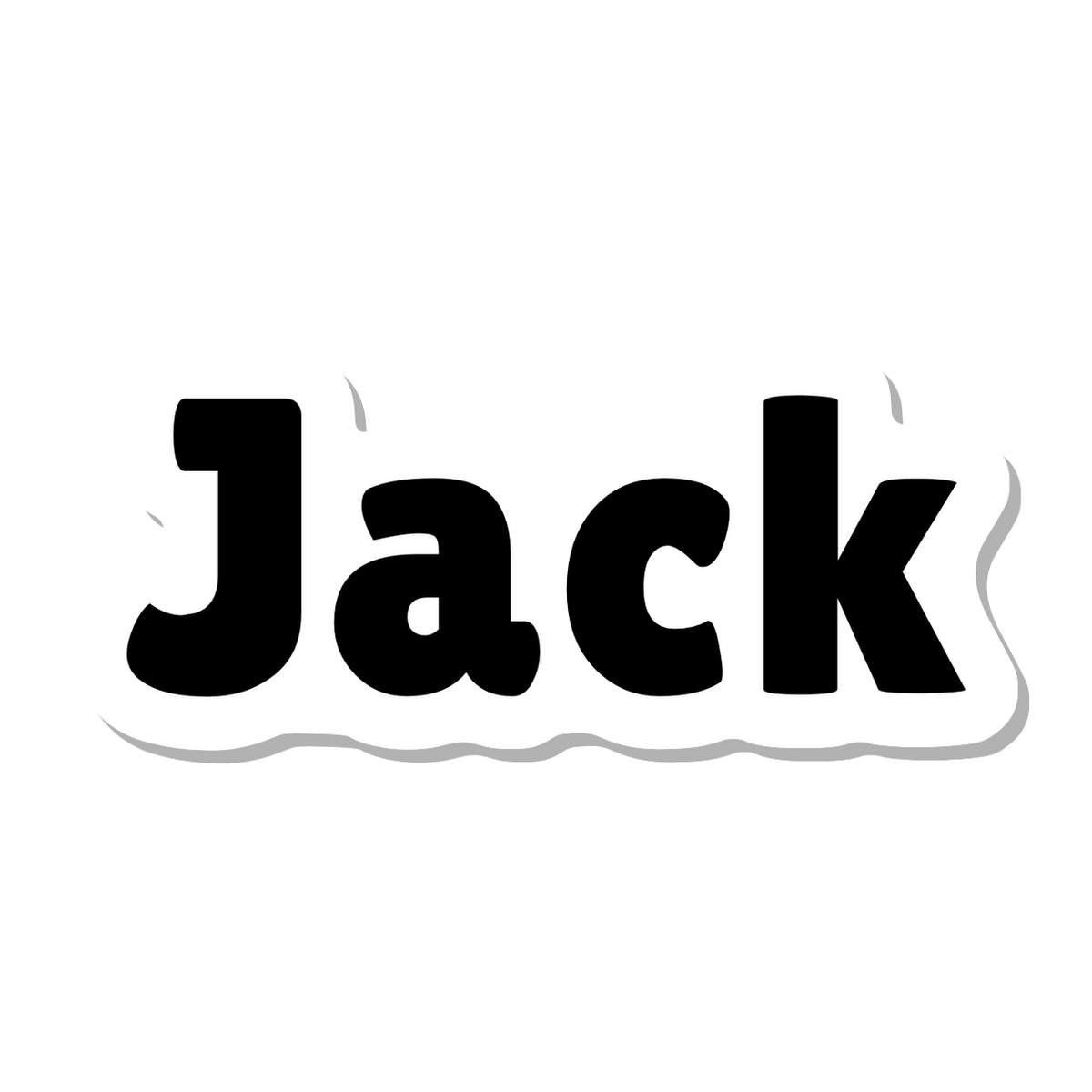 Jack die-cut sticker