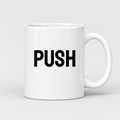 Push Mug in white