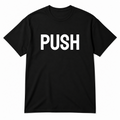 Push T-Shirt in black