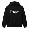 Rose Hoodie in black