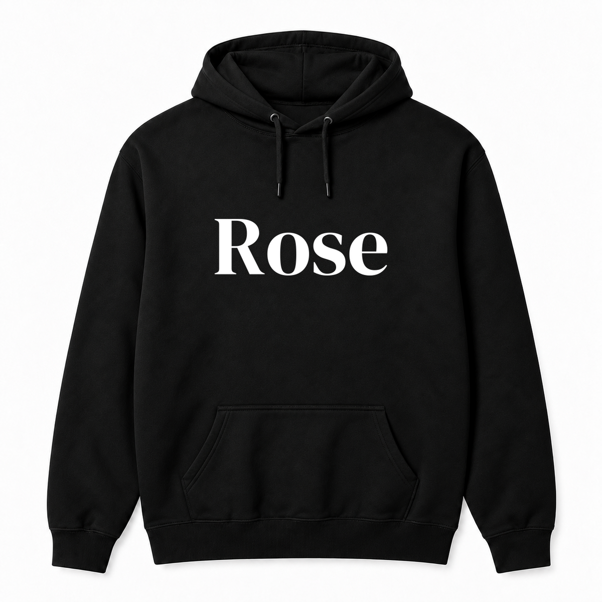 Rose Hoodie in black