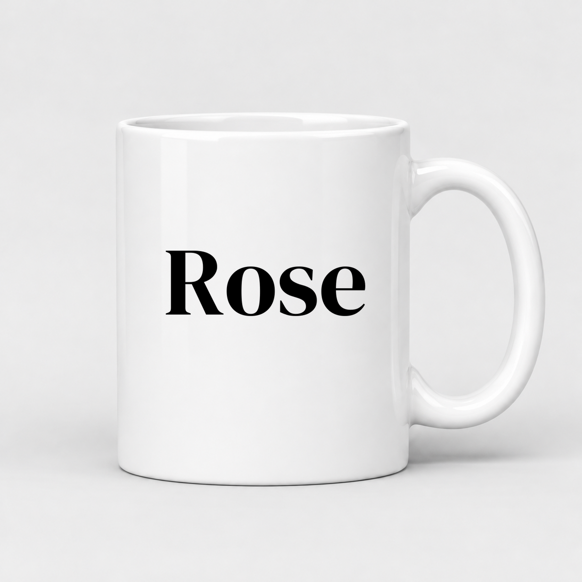 Rose Mug in white