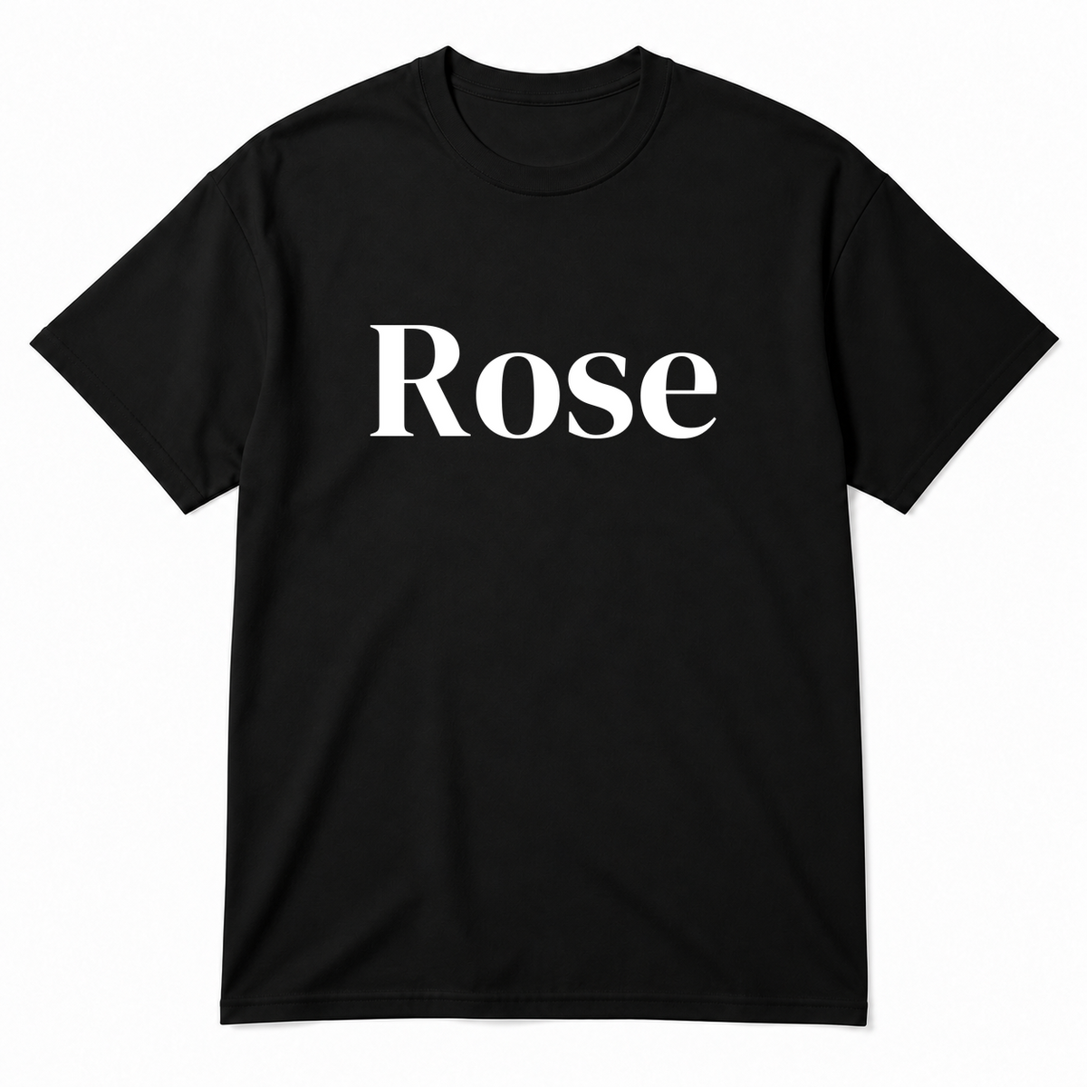 Rose T-Shirt in black
