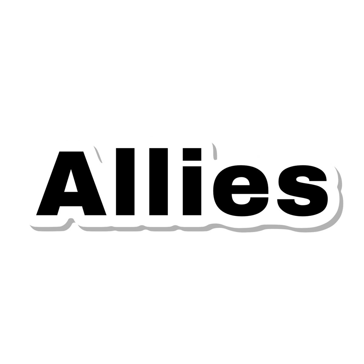 Allies die-cut sticker