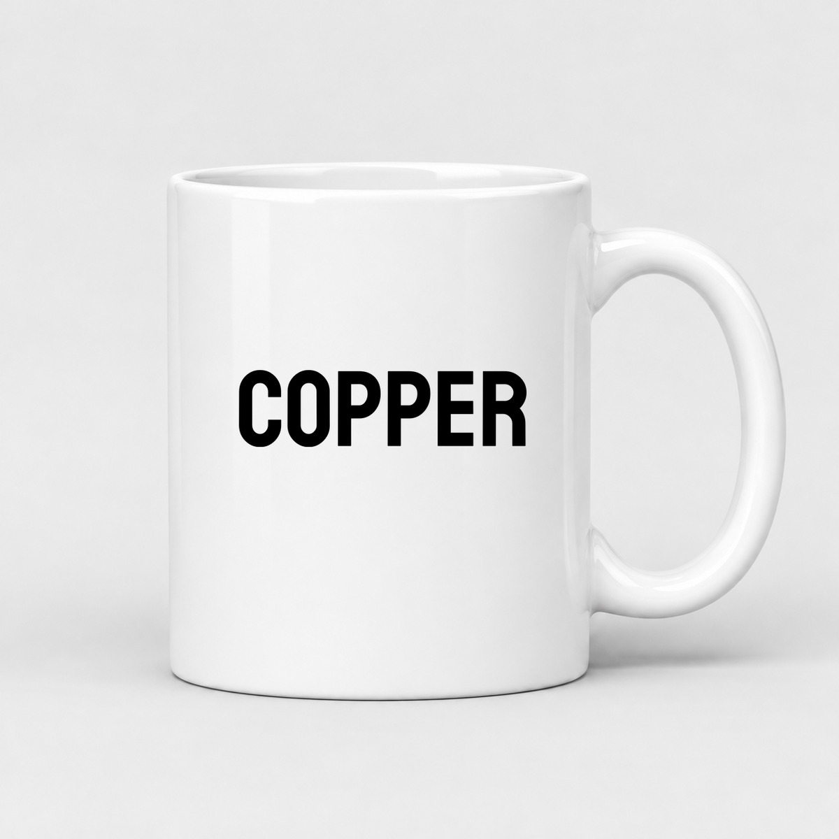 Copper Mug in white
