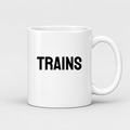 Trains Mug in white